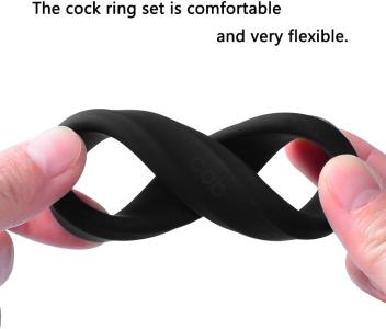 Penis Ring with 6 Different Sizes – Silicone Cock Rings for Men & Couples to Enhance Pleasure & Performance